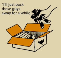 2.Pack your collection.